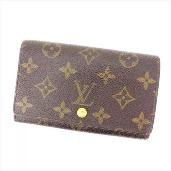 Louis Vuitton Wallet Purse zipper wallet Monogram Woman Authentic Used Y154 - Picture 1 of 5